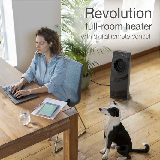Lasko Elite 23" Ceramic Console Heater (3 heat settings, remote, timer, thermostat, black)