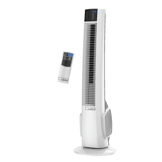 Lasko 38" Hybrid Tower Fan (4-speed, remote, timer, white)
