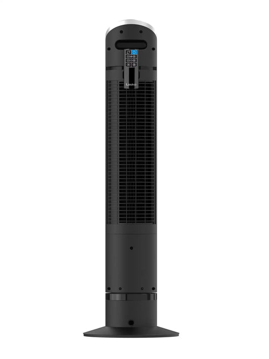 Lasko Summit WhisperForce™ DC 36" Tower Fan (12-speed, remote, timer, air filtration, black)