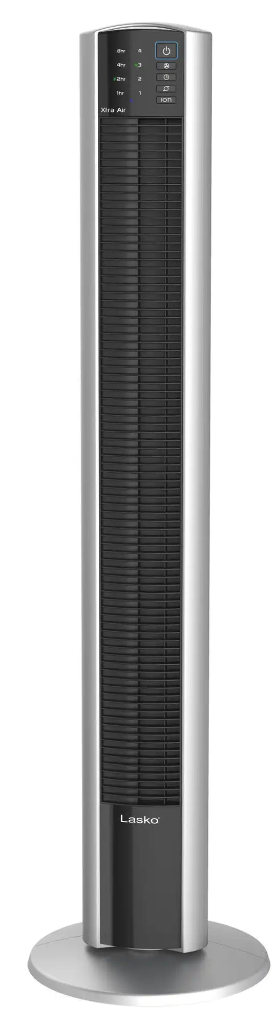 Lasko Xtra Air 48" Tower Fan (4-speed, remote, timer, black/silver)
