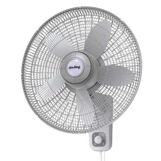 Air King 18" 1/20 HP Commercial Grade Wall Mount Fan (3-speed, manual, white)